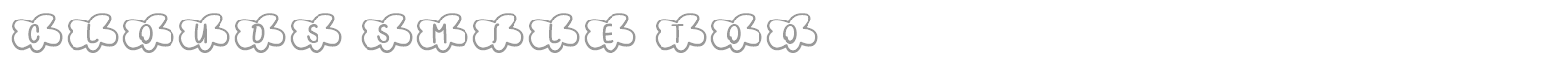 Clouds Smile Too font preview